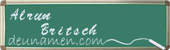 Alrun Britsch Visitenkarte